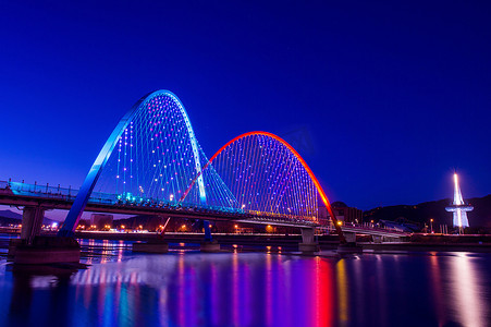 大田摄影照片_韩国大田 Expro 桥。