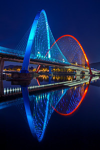 大田摄影照片_韩国大田世博桥。