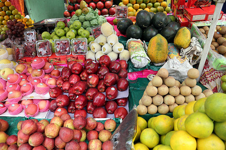 加尔各答的水果市场
