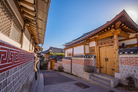 北村韩屋村，S 的传统韩国风格建筑