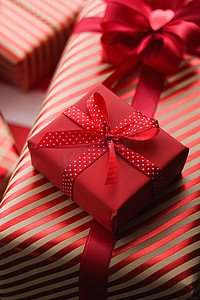 传统经典摄影照片_圣诞礼物、节礼日和传统节日礼物、经典圣诞礼盒、包装好的新年、生日、情人节和假期的豪华礼物