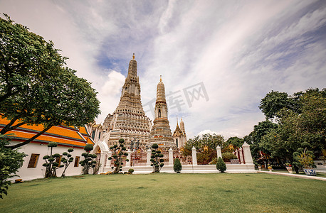 著名的地方摄影照片_Wat Arun Ratchawararam Ratchaworamahawihan 是著名的地方