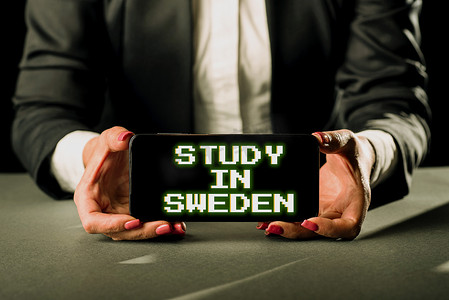 手写符号在瑞典学习。