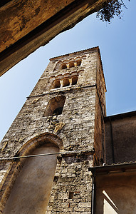 石子摄影照片_ANAGNI-ITALY-JULY 2020 - 圣安德鲁教堂 - 钟楼