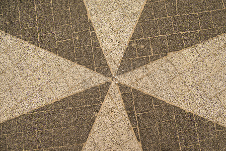星形瓷砖的城市地板