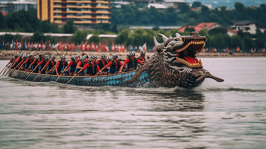端午节端午赛龙舟比赛传统习俗