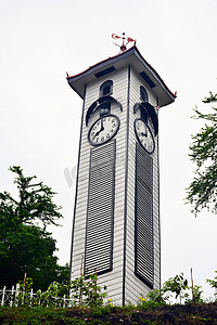 信号山摄影照片_马来西亚哥打京那巴鲁的阿特金森钟楼