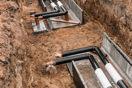施工现场地沟管道供暖主管水线的修复