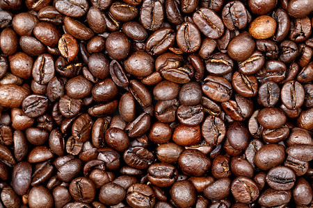 咖啡豆纹理背景。