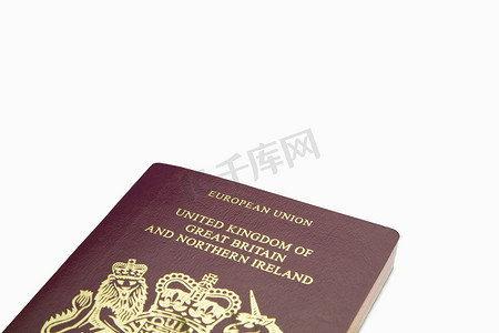 英国自由摄影照片_英国护照的特写