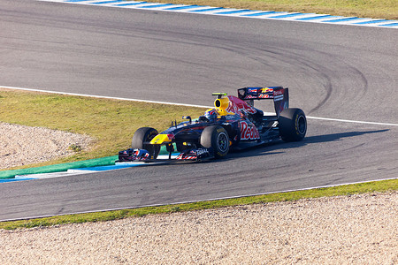 bull摄影照片_Team Red Bull Racing F1，Mark Webber，2011