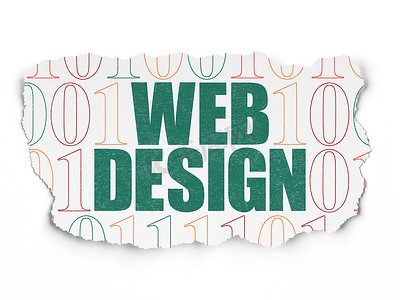 网页设计理念： 撕纸背景上的网页设计