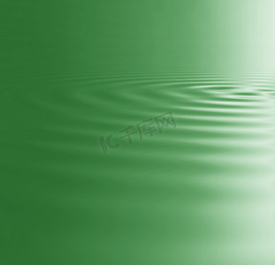 波浪、波纹和绿色，带有水滴图案，带有 3d、数字和纹理模型。