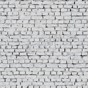 白砖老砖墙。纹理或背景。