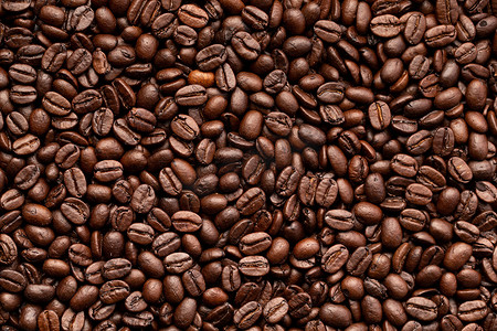 咖啡豆、烤豆的背景