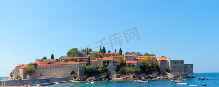 Sveti Stefan，黑山的小岛和度假村。