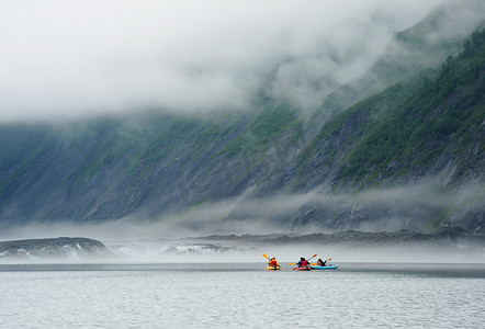 冰川皮划艇