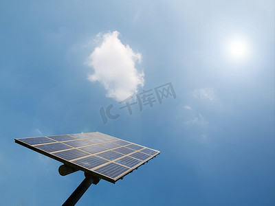 太阳能硅片摄影照片_太阳能板