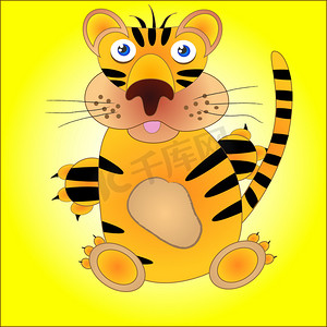 插图-有趣的老虎