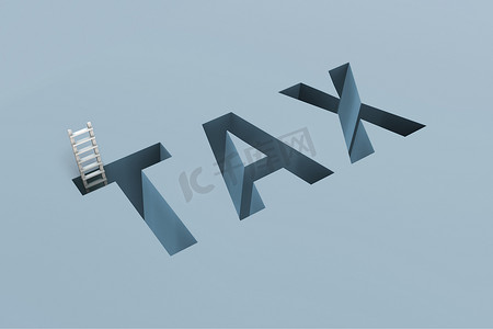 税收金融和商业概念