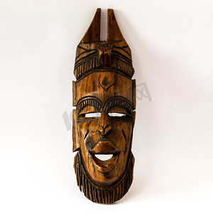在白皮书的木非洲面具