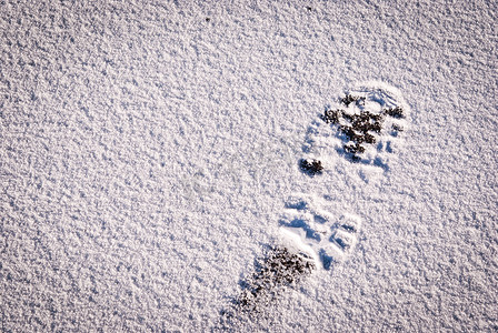 雪脚打印背景