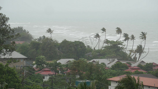 阿里巴巴素材库摄影照片_帕布台风，海洋海岸，泰国。