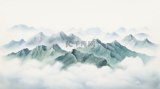 古典舞蹈单页背景图片_中国风传统古典水墨山河背景