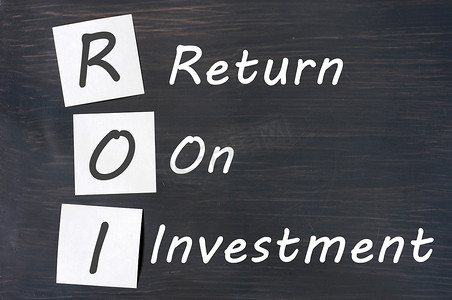 投资回报率摄影照片_ROI 投资回报率的缩写