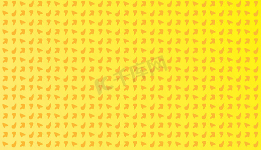 抽象形状橙色黄色无缝图案卡通孤立插图瓷砖背景重复壁纸