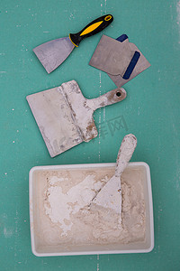 石膏用电镀工具，如石膏抹子抹刀