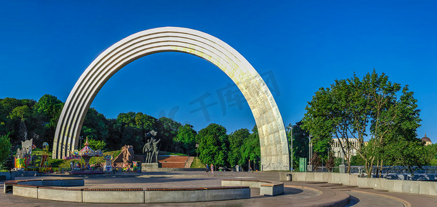 国家友谊拱门在基辅，乌克兰