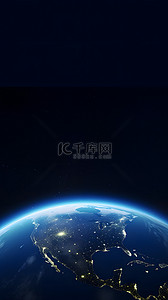 宇宙星球背景背景图片_太空拍摄地球背景