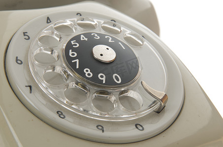 一部旧电话的转盘