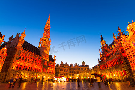 大广场，布鲁塞尔，比利时，欧洲。