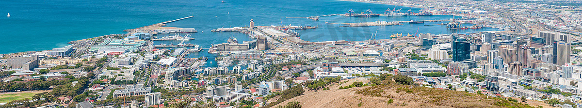 南非开普敦市中心的全景