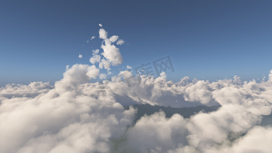飞越云摄影照片_飞越大云景观