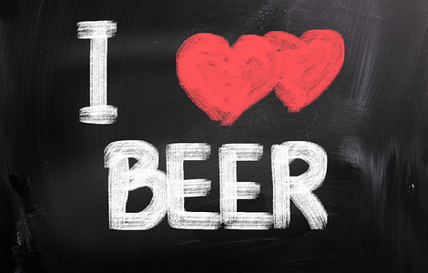 我爱啤酒概念