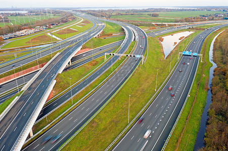 荷兰 A1 高速公路航拍