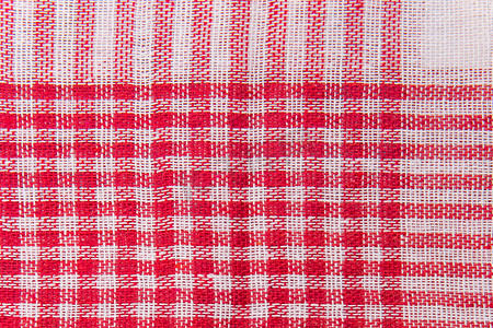 格子抽象图案织物野餐桌布复古格子背景格子纹理红色