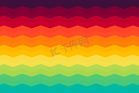 创意涂鸦摄影照片_背景的彩虹波浪，抽象五颜六色的波浪线