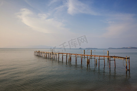 暮光之城渔夫村波普海滩，苏梅岛，泰国