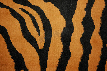 地毯上的虎皮纹