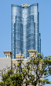 金绿摄影照片_釜山的摩天大楼