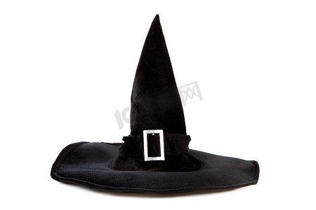 万圣节黑色布料女巫帽