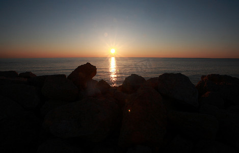 温尼伯湖的日出