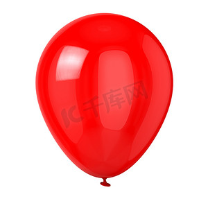 红色气球摄影照片_红气球