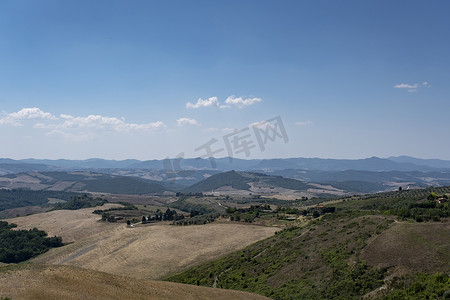 意大利风情摄影照片_意大利托斯卡纳地区的乡村景观