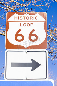 箭号摄影照片_“美国亚利桑那州金曼 66 号公路”