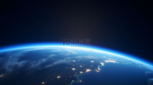 太空拍摄地球背景